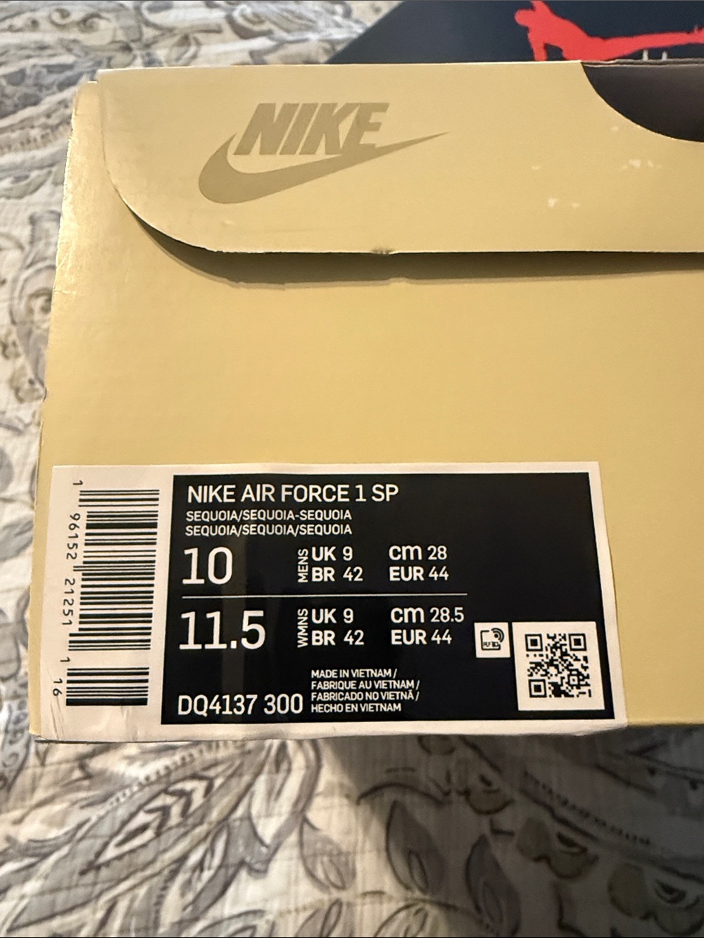 Nike Air Force One Billie Eilish- Sequoia/Sequoia Colorway